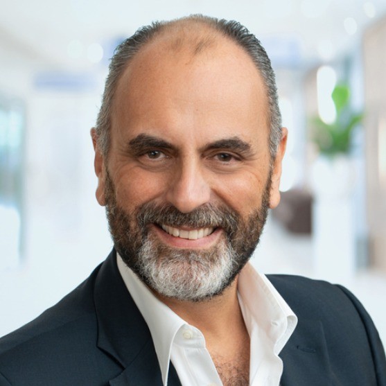 Andrea Legnani, President, Enterprises, at Aluminati seen in a black color suit